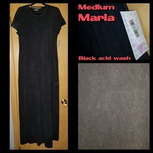 LuLaRoe M Black Acid Wash Maria